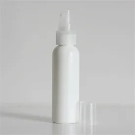 2 oz White PET Bullet Bottle with 20-410 Natural Mister