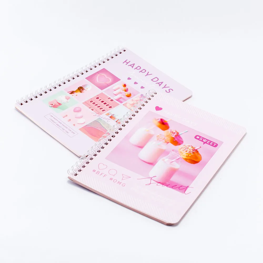 A5 7mm-Ruled Coil Notebook  (40 sheets)