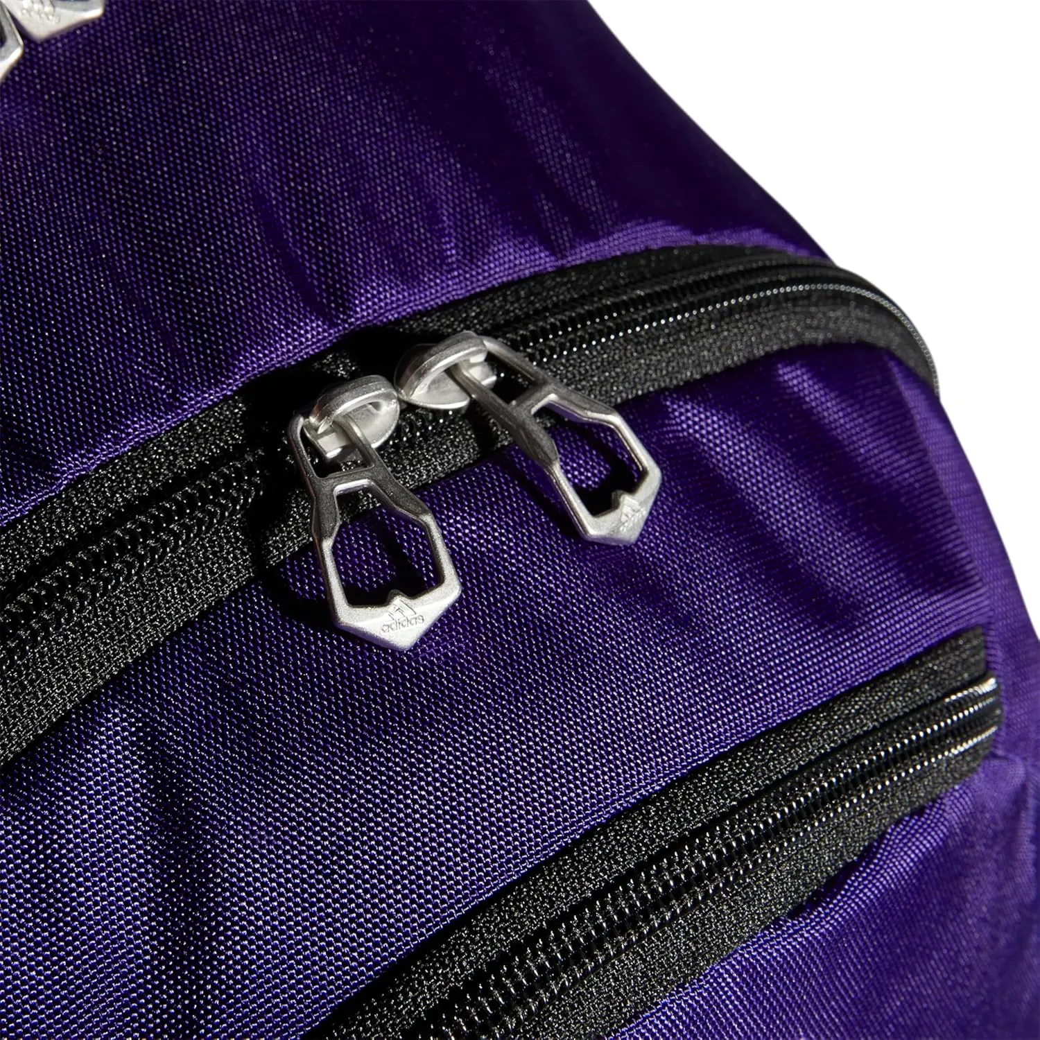 adidas Striker Sports Backpack Durable Athletic Gym Laptop Bag, Team Collegiate Purple/Black/White, One Size