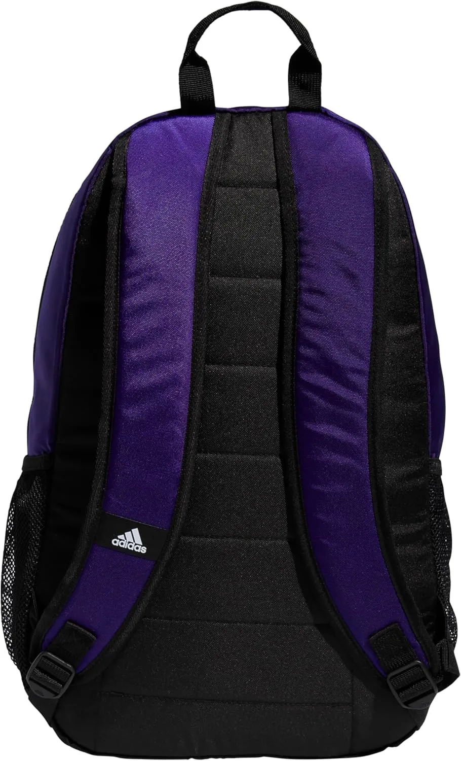 adidas Striker Sports Backpack Durable Athletic Gym Laptop Bag, Team Collegiate Purple/Black/White, One Size