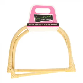 Bag handle Bamboo D-shape
