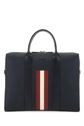 Bally Logo Plaque Briefcase