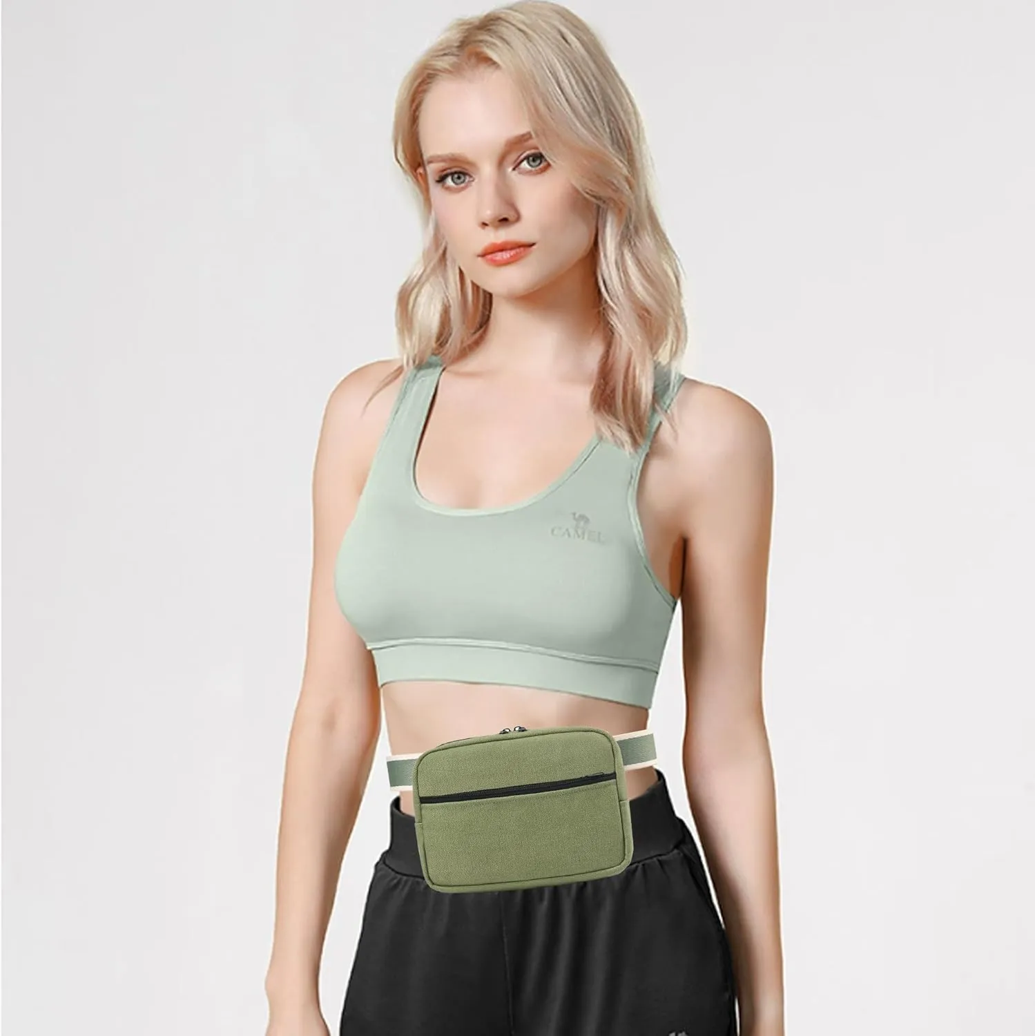 Belt Bag for Women Men Crossbody Fanny Pack Waist Bag with two Adjustable and Removable Straps