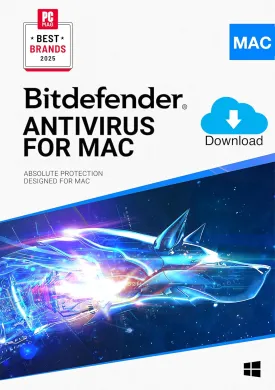 Bitdefender Antivirus for Mac - 3 Devices | 1 year Subscription | Mac Activation Code by email