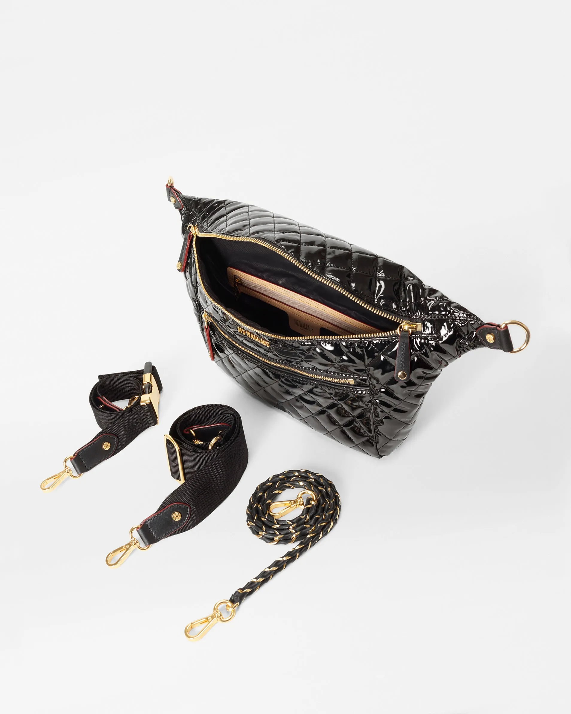Black Lacquer Crosby Sling Bag