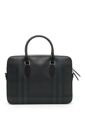 Burberry Hambleton Check Briefcase
