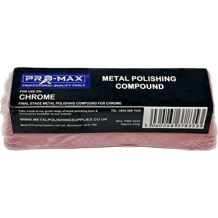 Chrome Bench Grinder Metal Polishing Kit 6pc 4" x 1" - Pro-Max