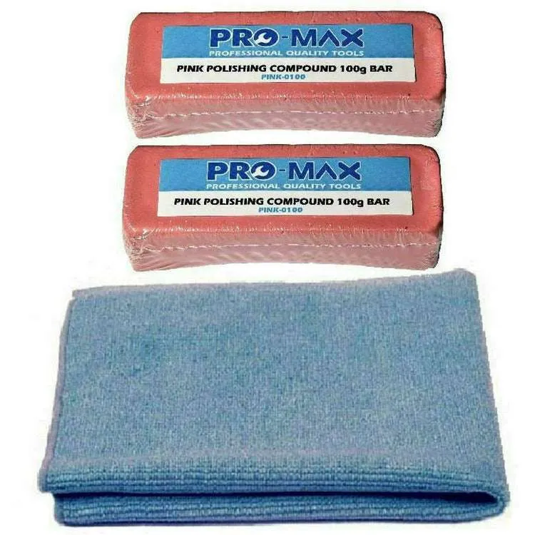 Chrome Metal Polishing Buffing Kit Fits Drill 4" x 1/2" 13pc Pro-Max