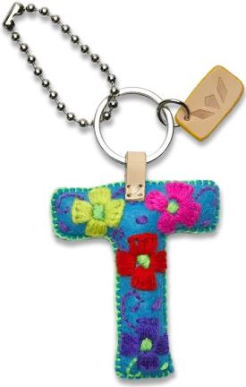FELT ALPHABET CHARM - TURQUOISE
