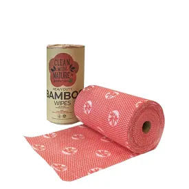 Heavy Duty Multi-Purpose Bamboo Wipes - Red