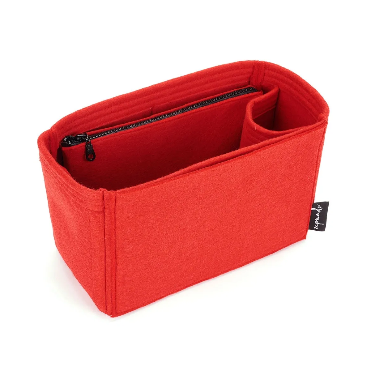 Hermes Garden Party Bag Models Organizer Insert, Bag Organizer with Zipper Side Pouch and Single Bottle Holder