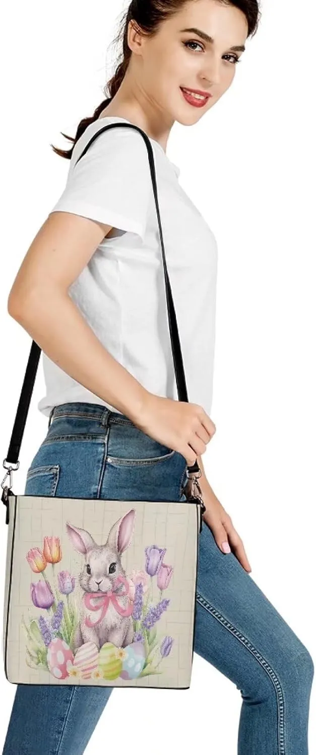 HUGS IDEA Women's Handbag Leather Tote Shoulder Bucket Bags Crossbody Top-handle Bag