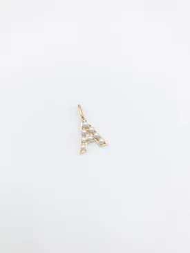 Initial Charm - Pearl Letter Charm