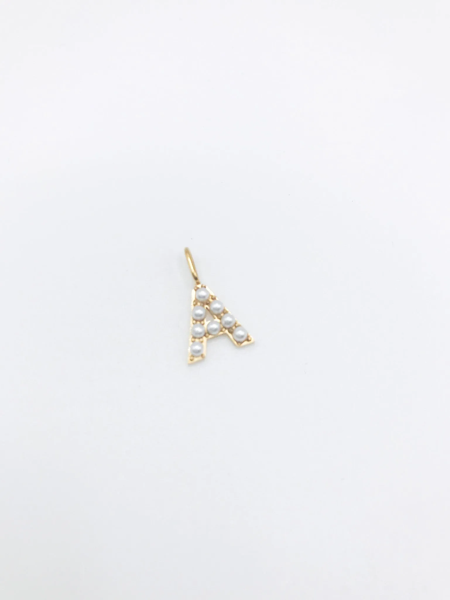 Initial Charm - Pearl Letter Charm