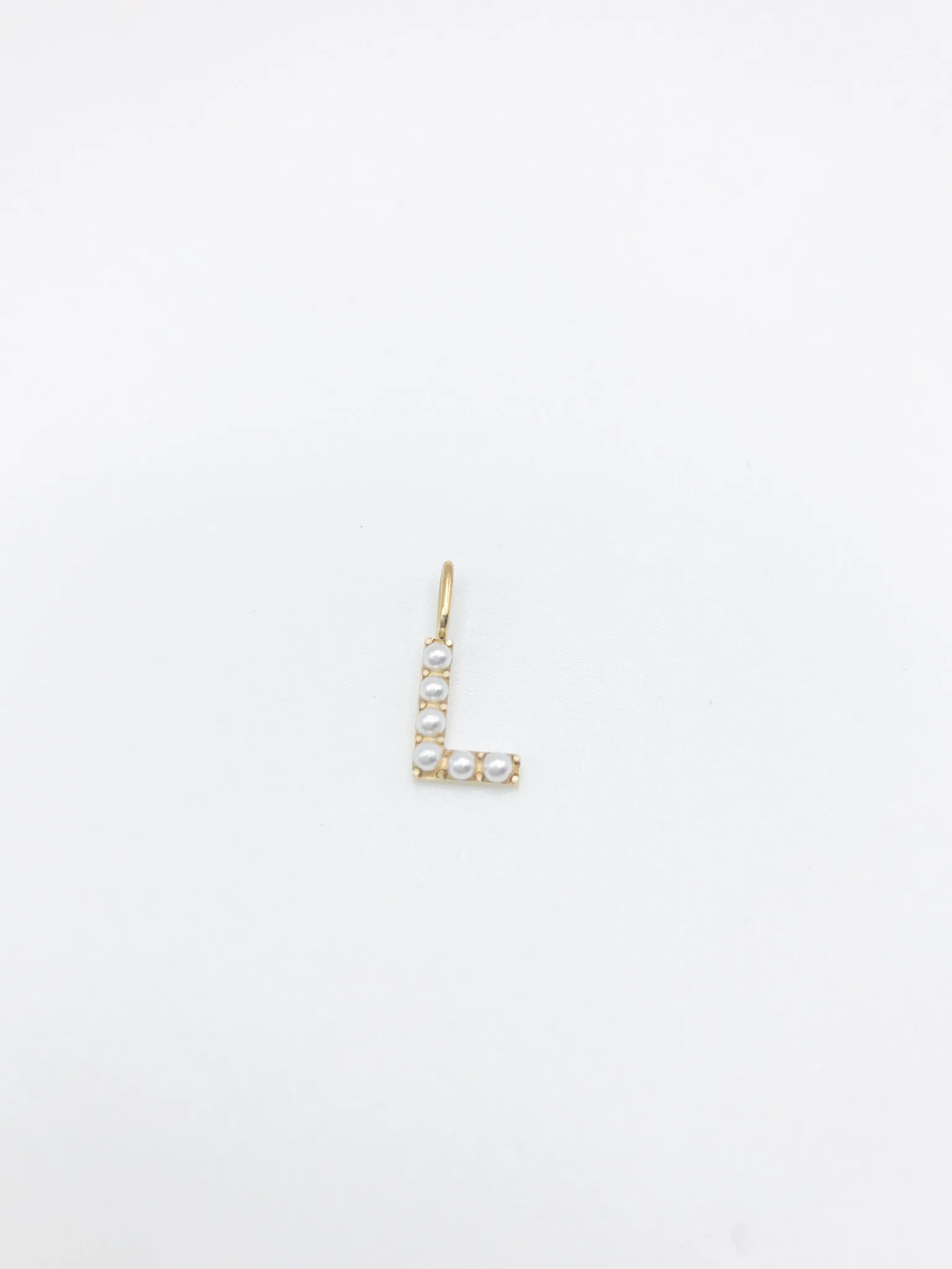 Initial Charm - Pearl Letter Charm