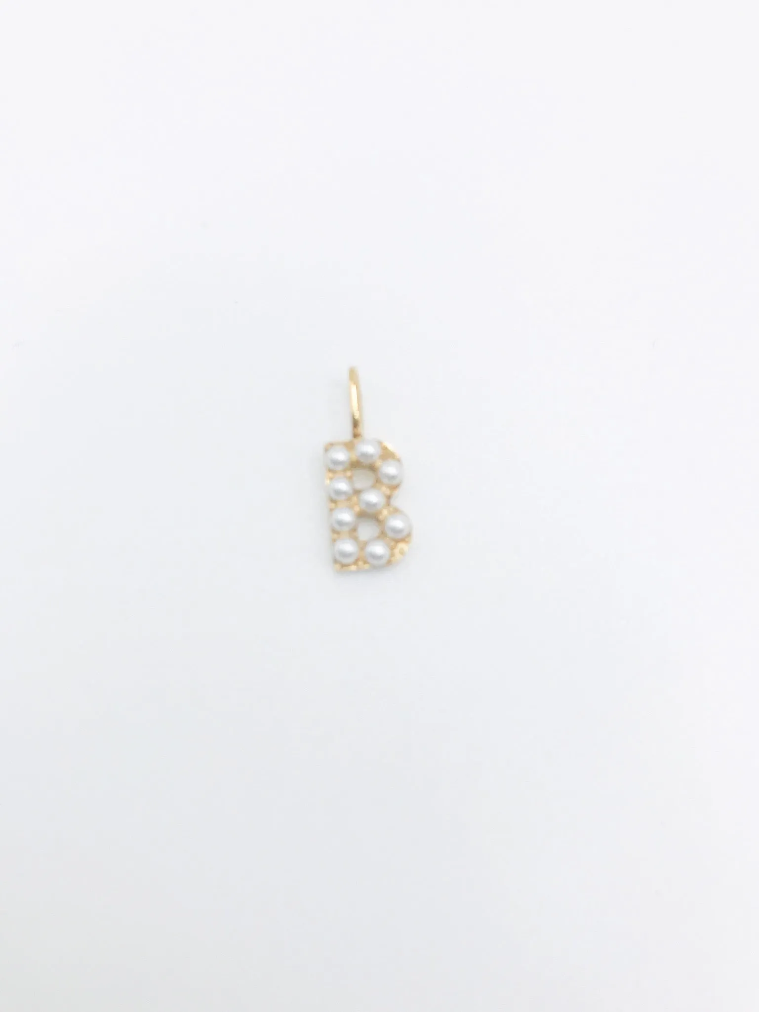 Initial Charm - Pearl Letter Charm