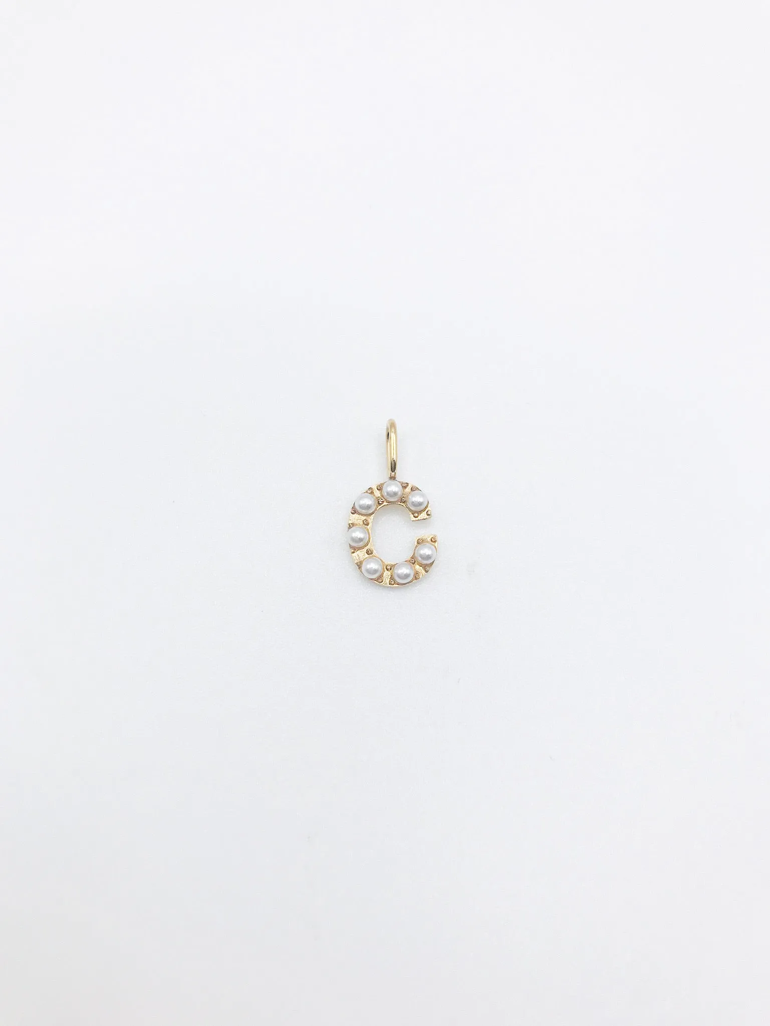 Initial Charm - Pearl Letter Charm