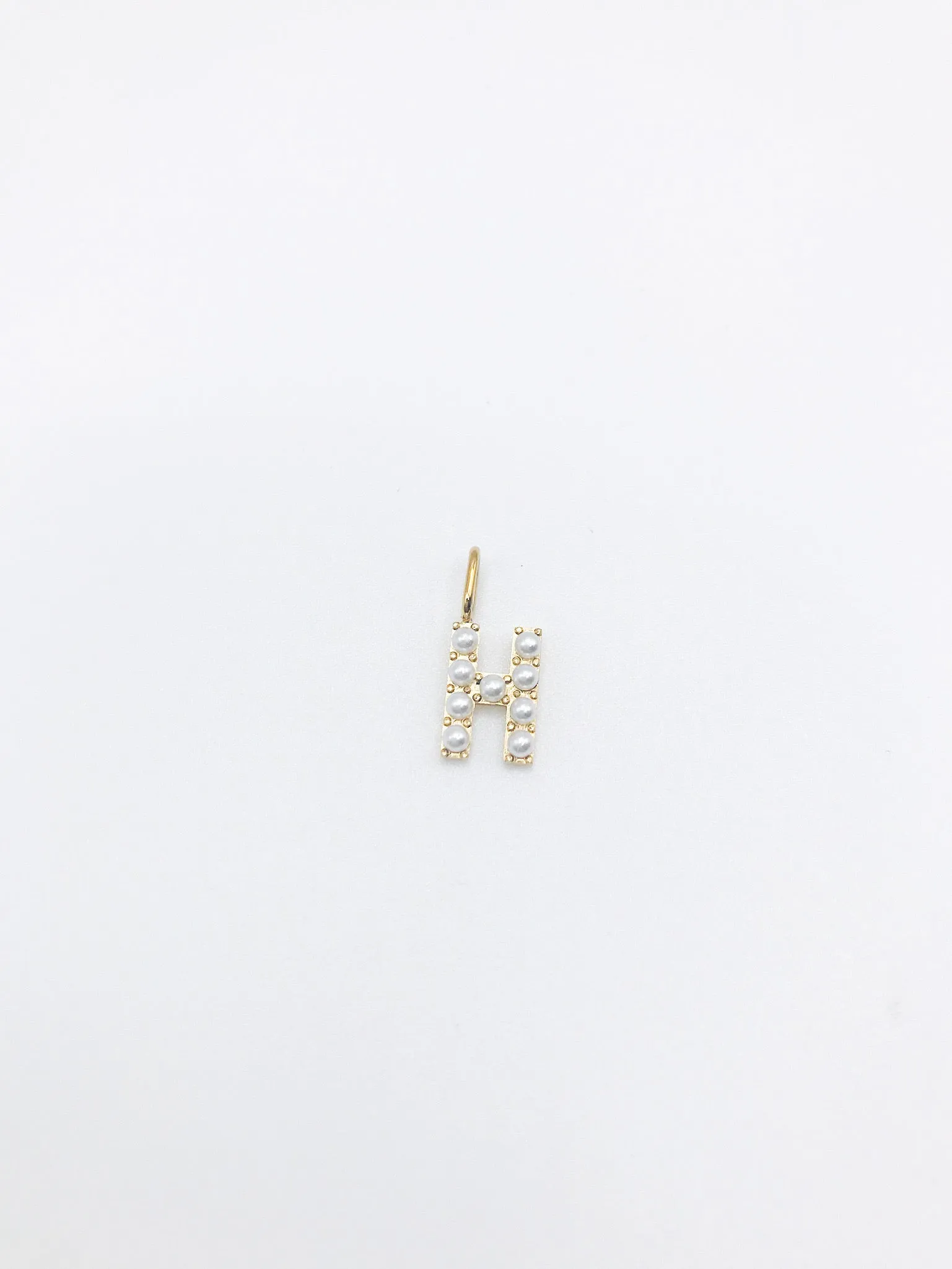 Initial Charm - Pearl Letter Charm