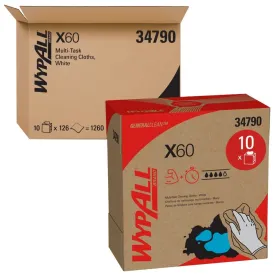 Kimberly Clark WypAll General Clean X60, Multi Task Cleaning Cloths, Pop Up Box