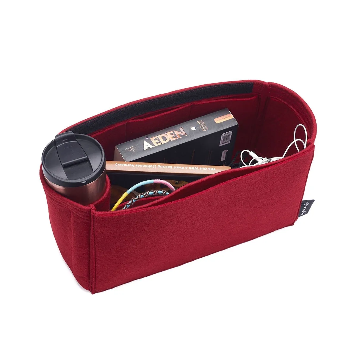 Louis Vuitton Onthego Purse Organizer Insert, Bag Organizer with Zipper Top Closure and Single Bottle Holder