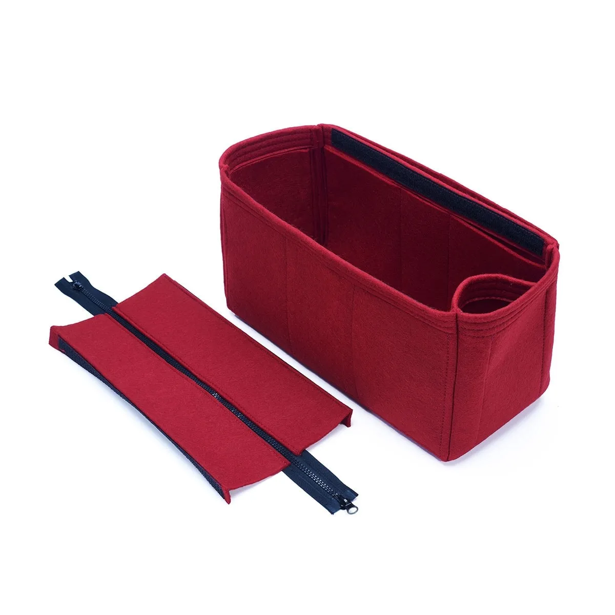 Louis Vuitton Onthego Purse Organizer Insert, Bag Organizer with Zipper Top Closure and Single Bottle Holder