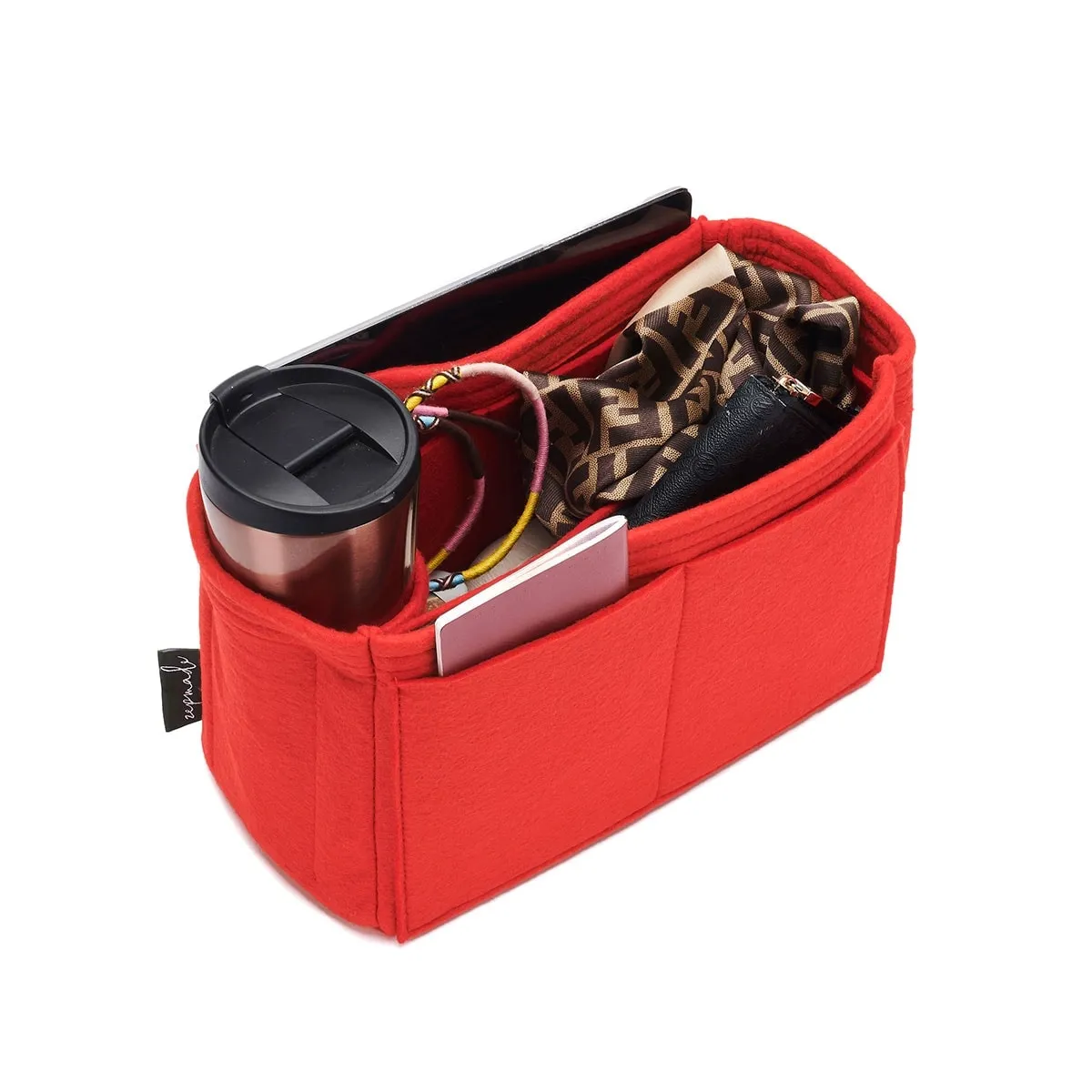 Louis Vuitton Propriano Purse Organizer Insert, Bag Organizer with Single Bottle Holder and Exterior Pockets