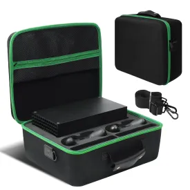 LVKAYCE Hard Carrying Case Compatible with Xbox Series X, Protective Travel Bag for Xbox Series X Console, Controllers, Cables and Other Accessories