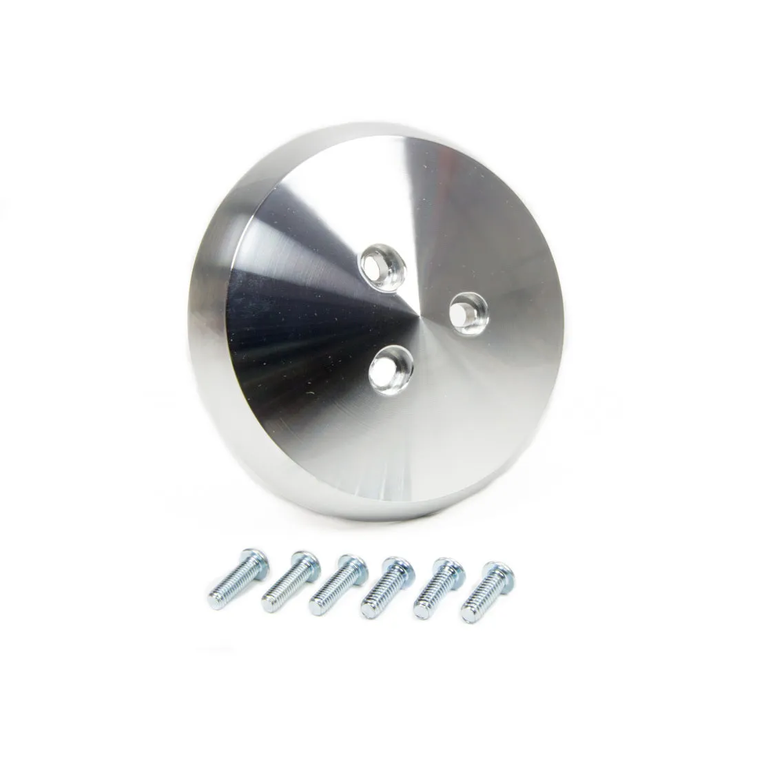 March Performance Air Conditioner Compressor Clutch Cover Polished