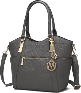 MKF Collection Tote Satchel Handbag for Women: PU Leather Shoulder Bag  Top-Handle Purse, Ladies Pocketbook By Mia K