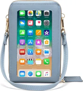 myfriday Touch Screen Crossbody Phone Purse for Women, Rfid Blocking Small Cellphone Shoulder Purse with 2 Adjustable Strap