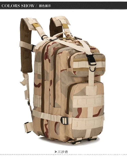 Outdoor Military Rucksacks 1000D Nylon 30L Waterproof Tactical backpack