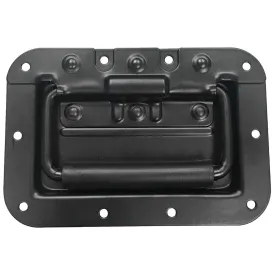 SARHW09 - Black Mid-Size Recessed Spring Loaded Handle for PA/DJ Speaker Cabinet Gear Rack Case Pedal Board
