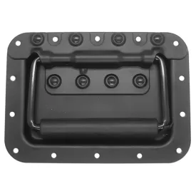 SARHW39 - Black Large Recessed Spring Loaded Handle for PA/DJ Speaker Cabinet Gear Rack Case Pedal Board