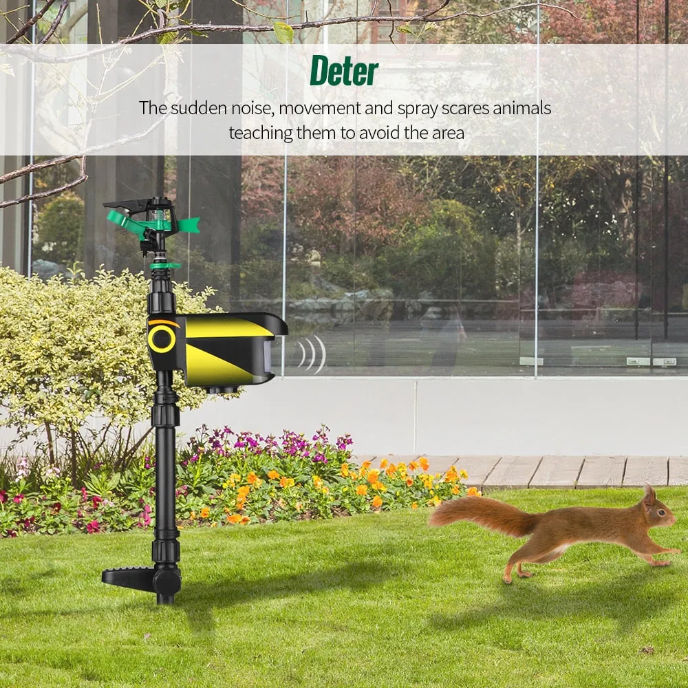 Solar powered Motion Activated Animal Repeller Upgraded version