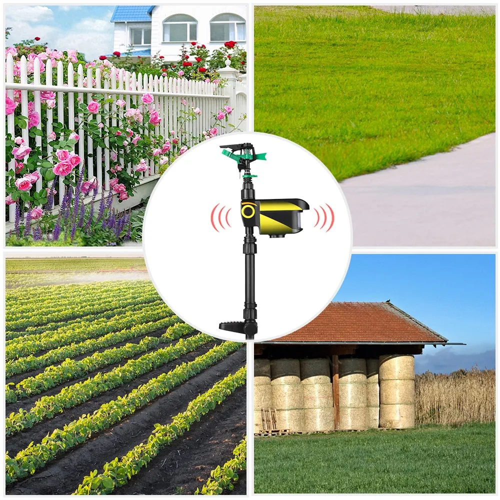 Solar powered Motion Activated Animal Repeller Upgraded version