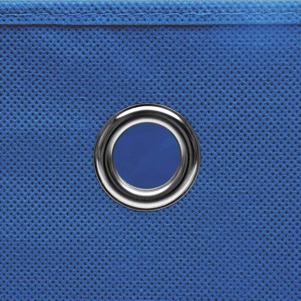Storage Boxes with Covers 10 pcs 28x28x28 cm Blue