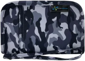 Sugar Medical Diabetes Supply Case | Medical Supplies Travel Bag | Glucose Meter Organizer | Diabetic Care Products | Glucometer Kit (Grey Camo)