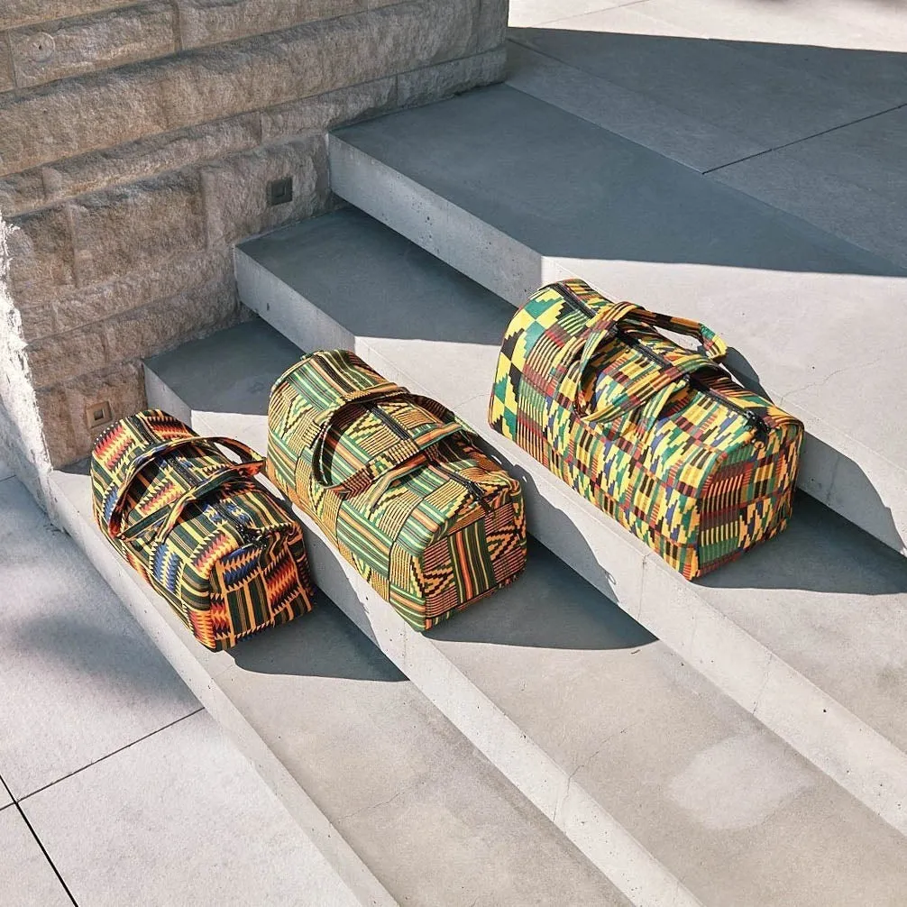 The Weekender Bag | Green Stripes