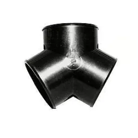 Vintage Air Y Style AC/Heat Duct Connector Plastic Black 2-1/2" Duct Hose - Each